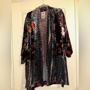 Johnny Was Kimono ROSE Burnout TALULLAH JACKET LONG SLEEVE